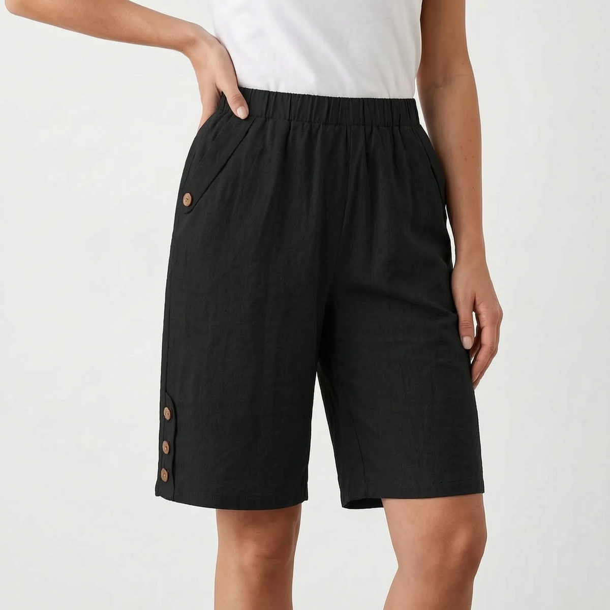 AuraShorts | Relaxed Fit Elastic Waist Shorts