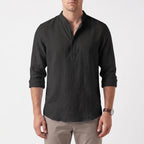 Coastley | Relaxed Fit Long Sleeve Henley Shirt