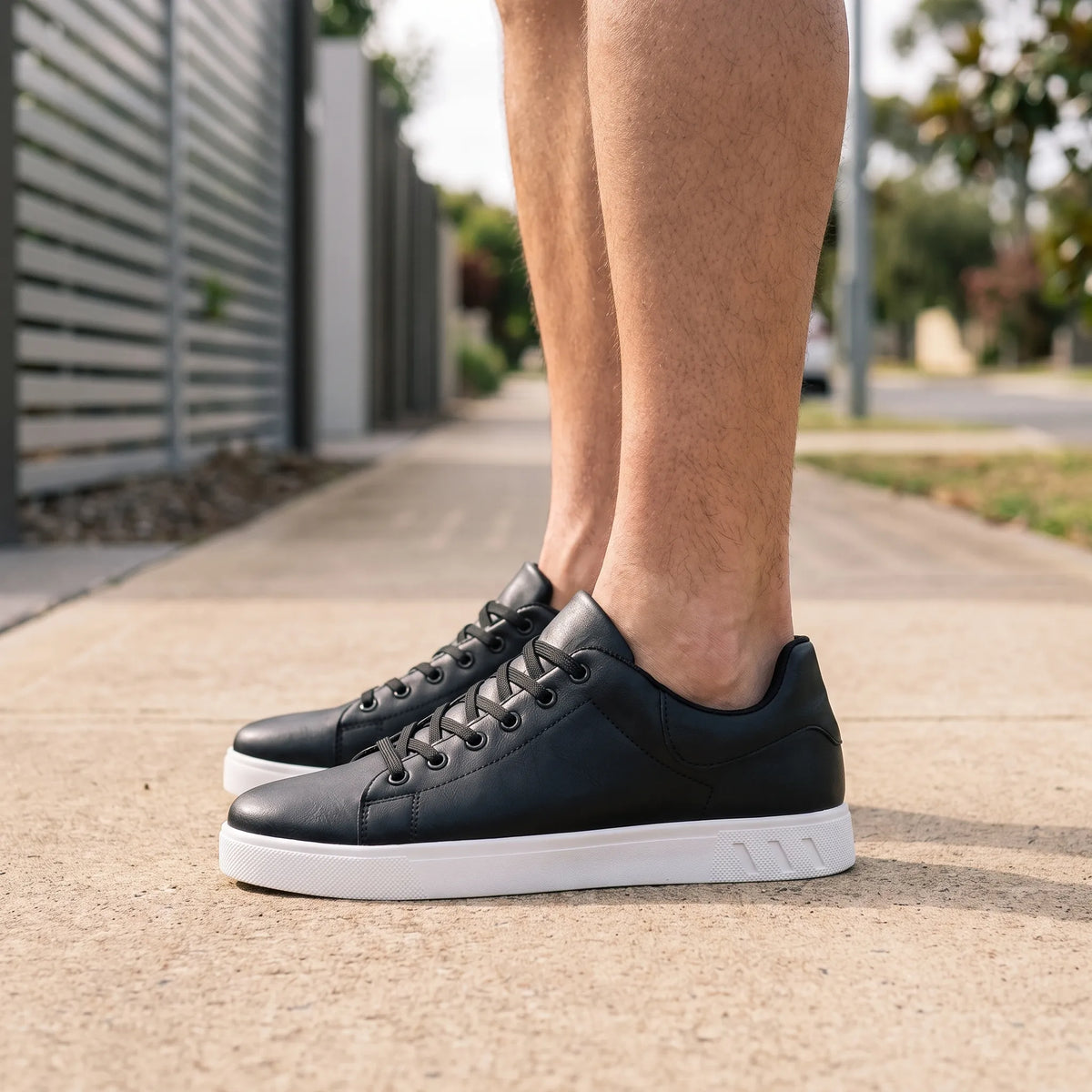 Flexpace - Black Cushioned Sneakers