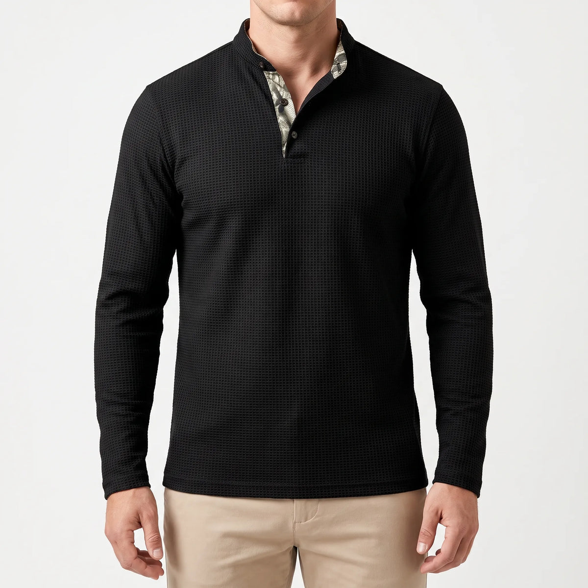 Kinetix | Men's Slim-Fit Long Sleeve Henley Shirt