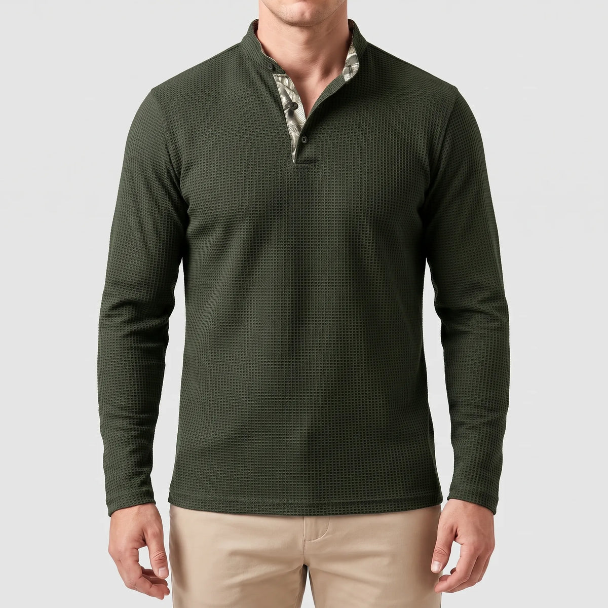 Kinetix | Men's Slim-Fit Long Sleeve Henley Shirt