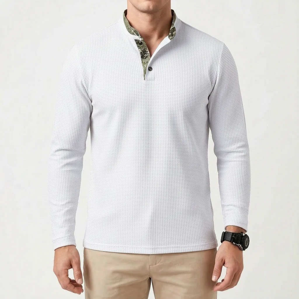 Kinetix | Men's Slim-Fit Long Sleeve Henley Shirt