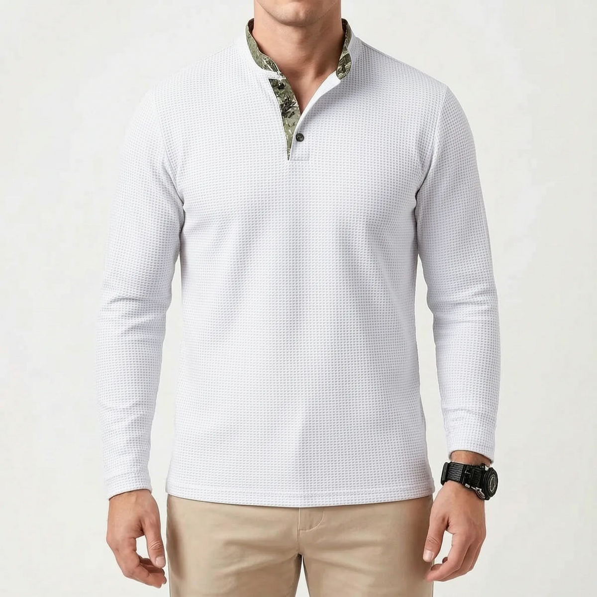 Kinetix | Men's Slim-Fit Long Sleeve Henley Shirt