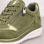 LuminaWalk - Fashionable Lace-Up Comfort Sneakers