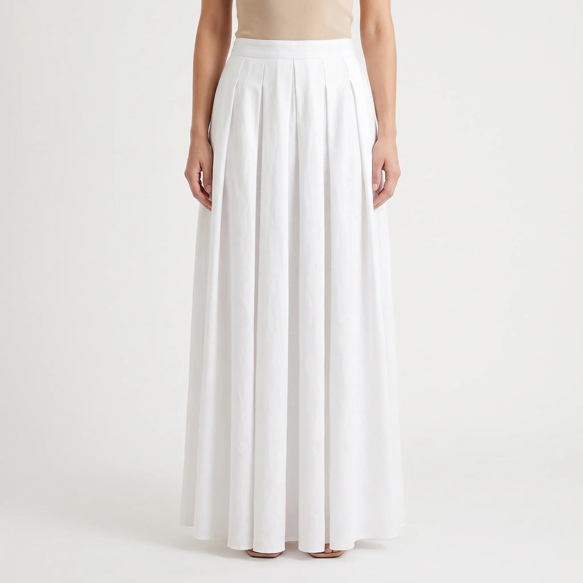 NoraMaxi | Flowy Waist High Maxi Skirt