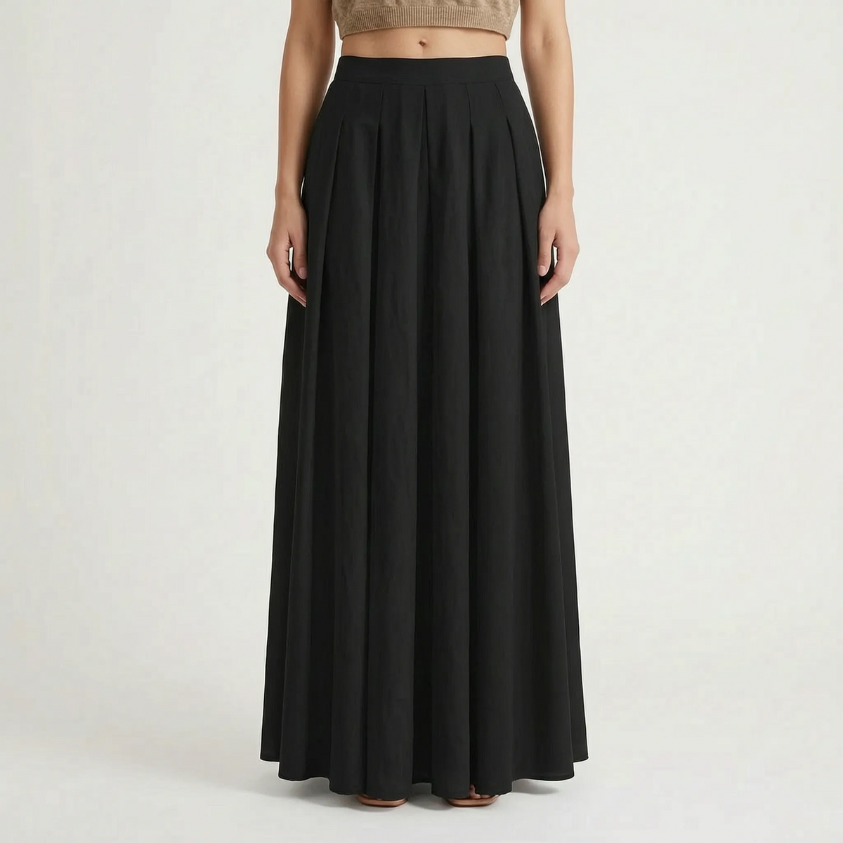 NoraMaxi | Flowy Waist High Maxi Skirt