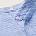 Rollen | Textured Band Collar Henley Shirt