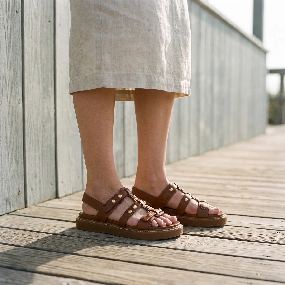 Trekoa - Multi-Strap Slip-On Walking Sandals
